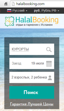 website screenshot - RU